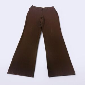 Croft & Barrow Brown Wide Leg Dress Pants Women’s Size 6 Stretch Career Slacks
